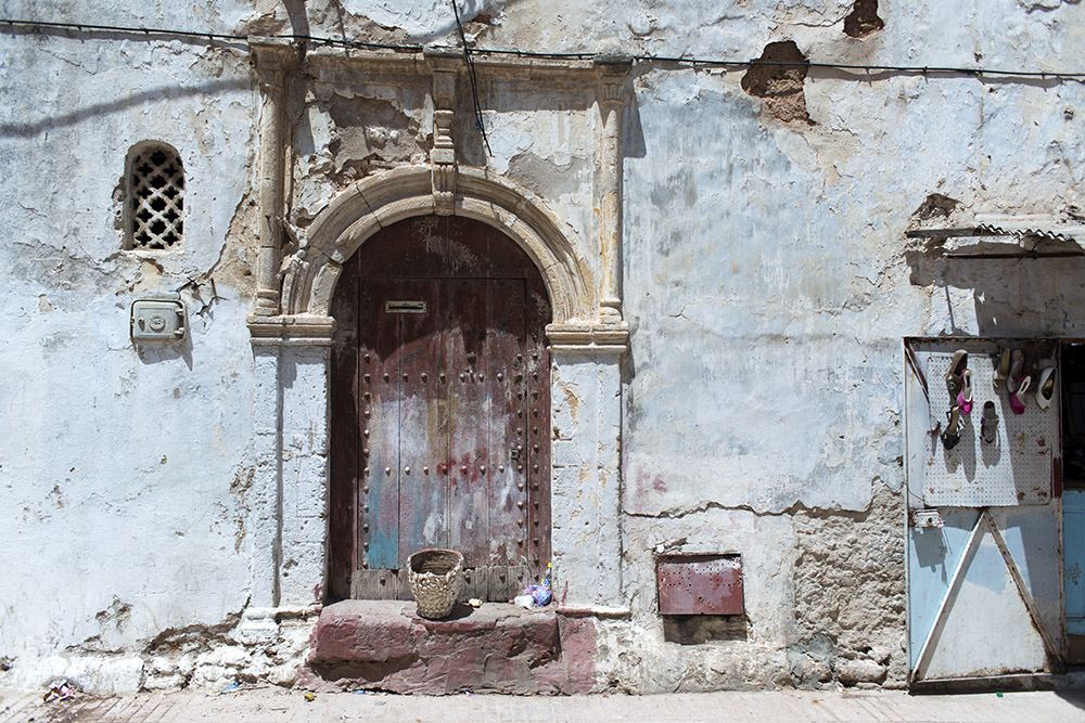 Porte d'une vieille maison de la médina de Rabat