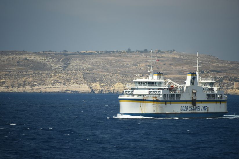 Le ferry reliant l'île de Gozo à la grande île de Malte